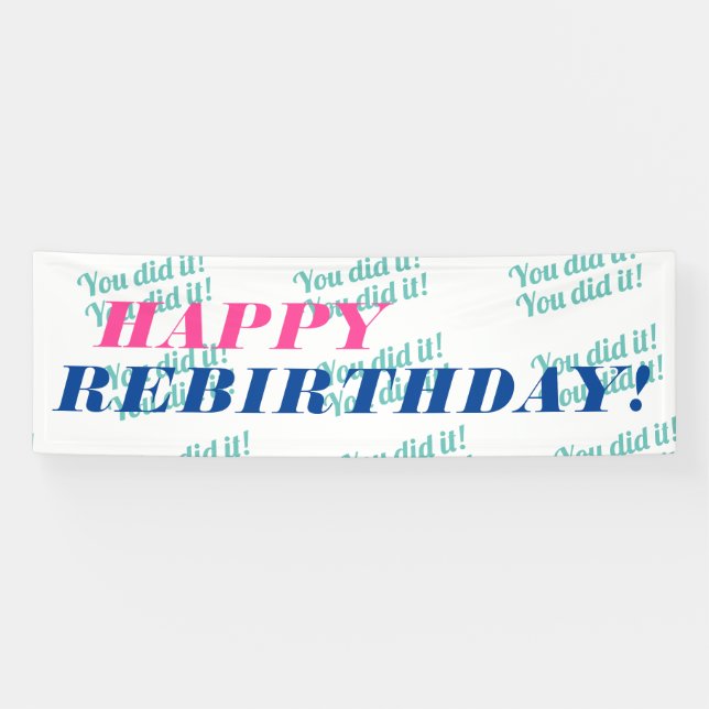 Rebirthday | Banner zum Krebsüberleben (Horizontal)