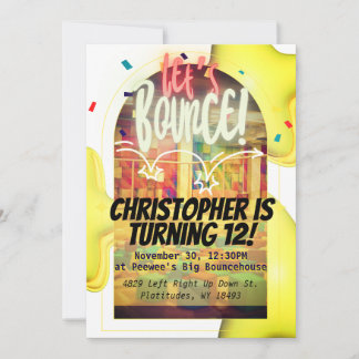 Rebondissons ! Invitation Anniversaire