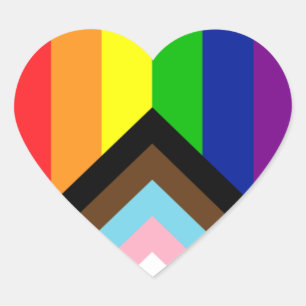 Reboot für die Primeflagge - trans und POC inklusi Herz-Aufkleber