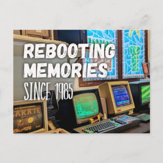 Rebooter les souvenirs – Depuis 1985 carte postale