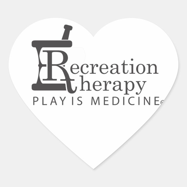 Rec. Therapiegerät Herz-Aufkleber (Vorderseite)