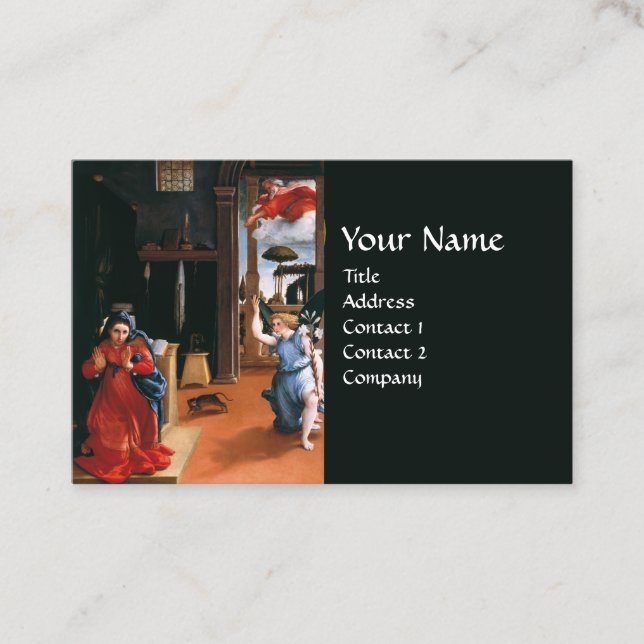 RECANATI ANNUNCIATION by Lorenzo Lotto Visitenkarte (Vorderseite)