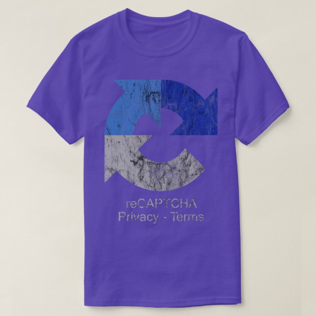 reCAPTCHA Google T-Shirt (Design vorne)