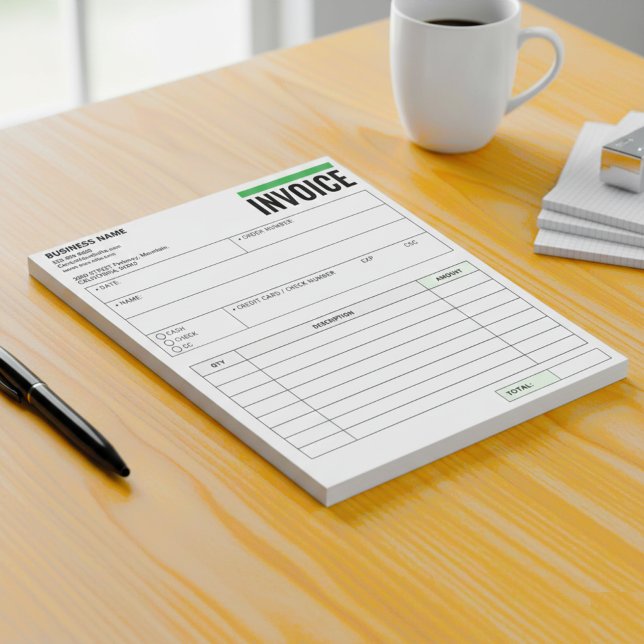 Receipt Books, Invoice Booklet for Small Business Notizblock (Custom Sales Receipt Books)