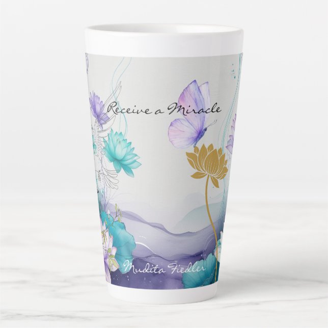 Receive A Miracle-Latte Mug Milchtasse (Vorderseite)