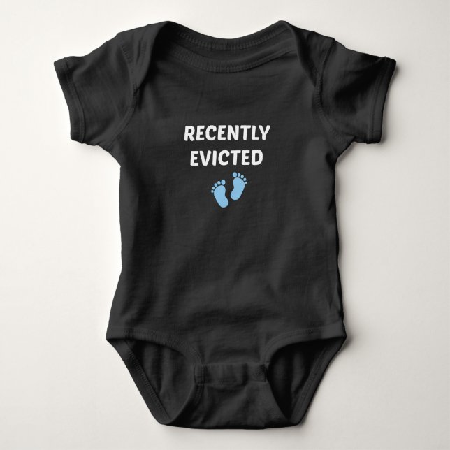Recently Evicted,baby gift new baby evicted Baby Strampler (Vorderseite)