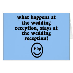 Réception de mariage drôle