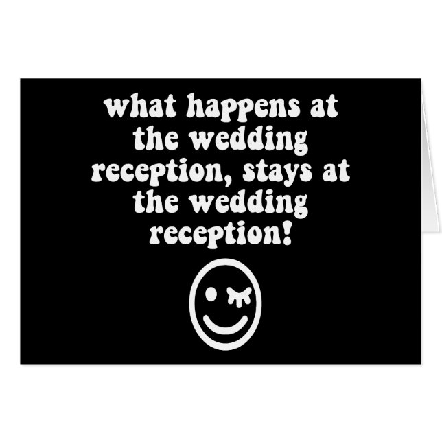 Réception de mariage drôle (Devant horizontal)