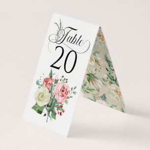 Réception de mariage floral rose blanche simple