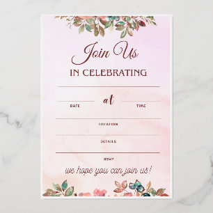 Réception de mariage Invitation Mariage mignon Pla