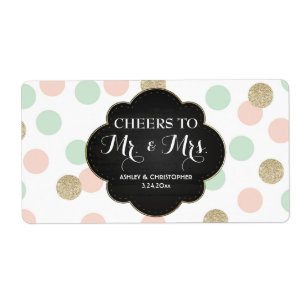Réception de mariage Mini Champagne Étiquettes Poi