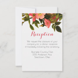 Réception de mariage Modèle floral carte d'invitat
