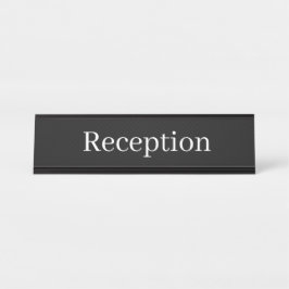 Reception Desk Name Schreibtischnamensplakette