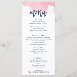 RÉCEPTION MARIAGE MENU couleur rose chic