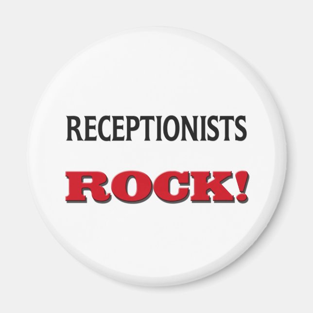Receptionist Rock Magnet (Vorne)