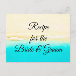 Recette Carte Ocean Shore Beach Mariage à thème