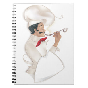 Recette de livre de cuisine de chef (placez votre
