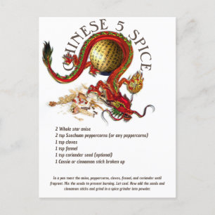 Recette de mélange à cinq épices chinoise Carte