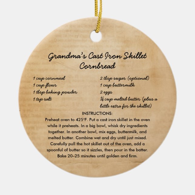 Recette famille ornement de Noël (Devant)