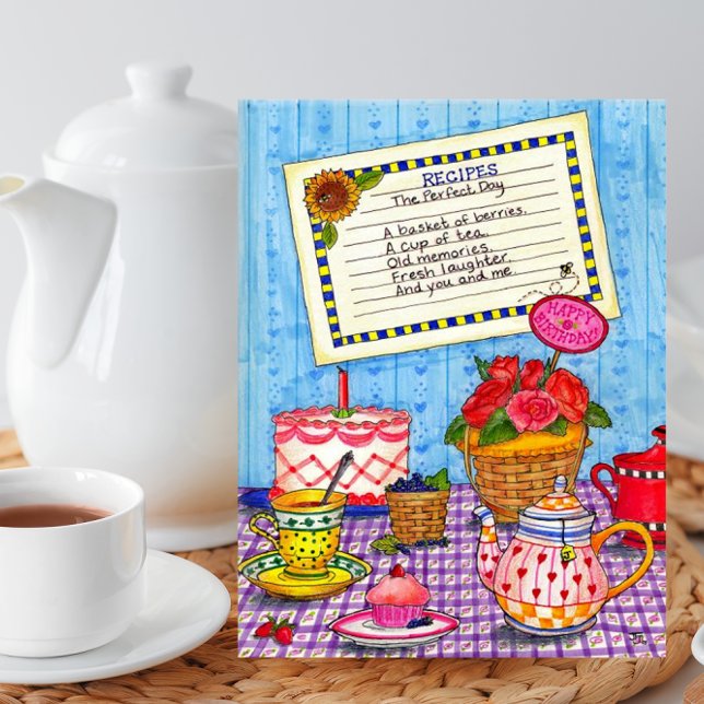 Recette pour la carte postale du jour parfait (Créateur téléchargé)