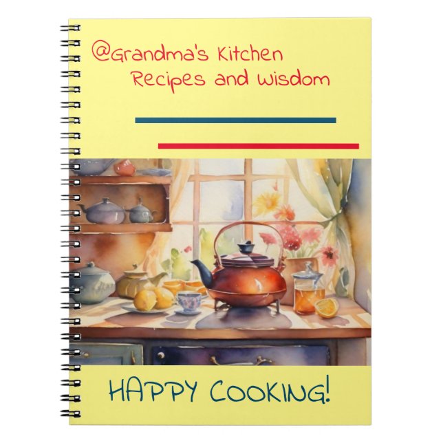 Recettes de cuisine de @Grandma Carnet spiral (Devant)