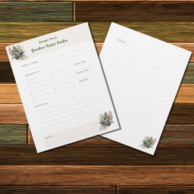 Recettes de grand-mère | Page de recette personnal (Créateur téléchargé)