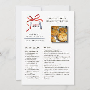 Recettes de vacances Mincemeat Muffins Carte de No