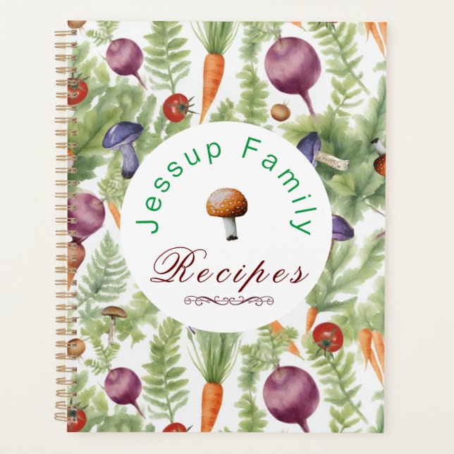 Recettes familiales personnalisées Classeur, Livre (Devant)