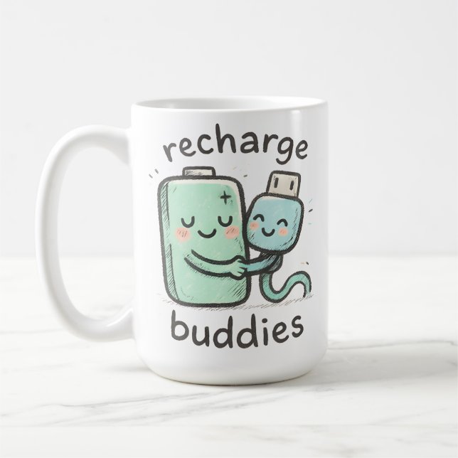 Recharge Buddies Kaffeetasse (Links)