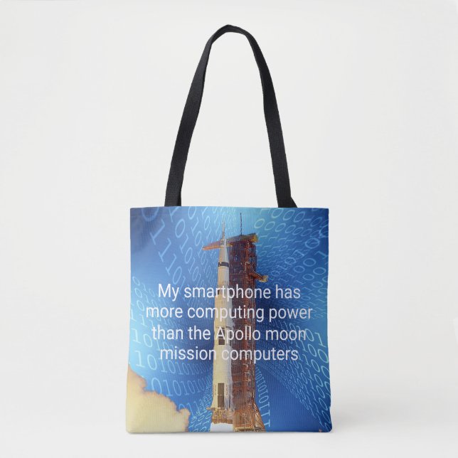 Rechenleistung von Apollo 11 Tasche (Vorderseite)