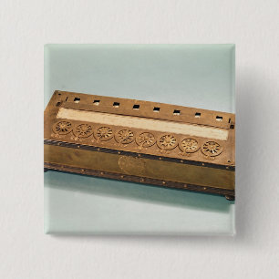 Rechenmaschine erfunden von Blaise Pascal Button