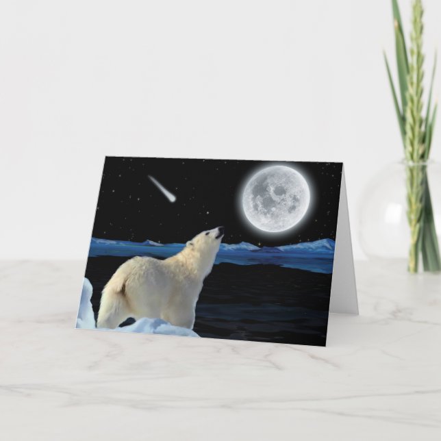 Recherche de la carte de voeux de l'OURS BLANC II (Devant)