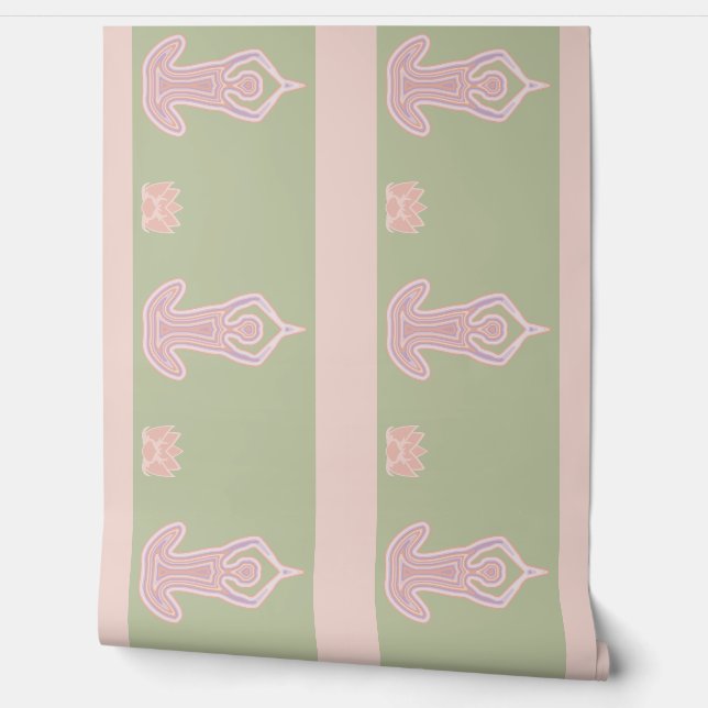 Recherche de papier peint Nirvana Bordure Sage ver (Déroulement)