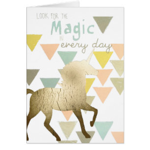 Recherchez la licorne quotidienne magique d'or