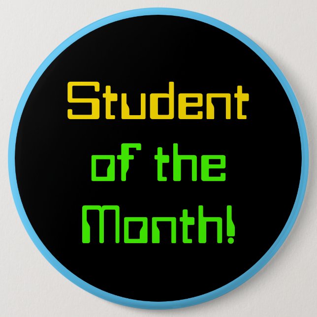 Rechnender themenorientierter "Student des Button (Vorderseite)