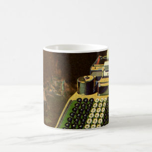 Rechner für Vintage Unternehmensrechner Kaffeetasse