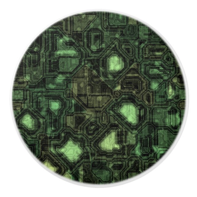 Rechnerschaltunghintergrund Keramikknauf (Vorderseite)