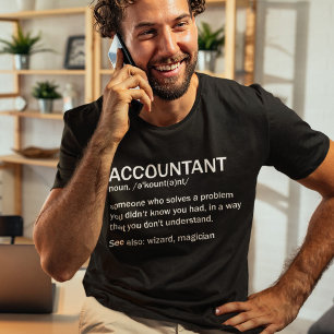 Rechnungsführer Definition "Funny Accounting" T-Shirt