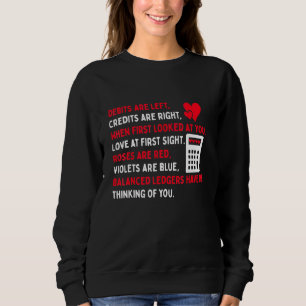 Rechnungsführer Liebe Husband Ehefrau für Männer W Sweatshirt