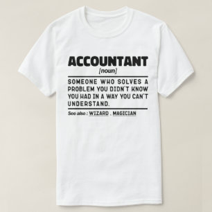 Rechnungsführer Noun Definition Coole Redewendunge T-Shirt