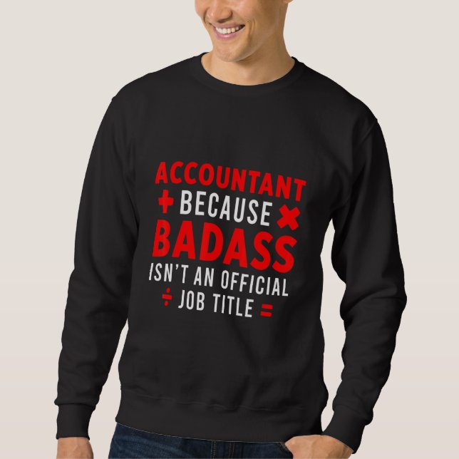 Rechnungslegungskonto des Buchhalters Sweatshirt (Vorderseite)