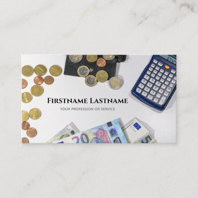 Rechnungsprüfer und Finanzexperten Visitenkarte (Vorderseite)