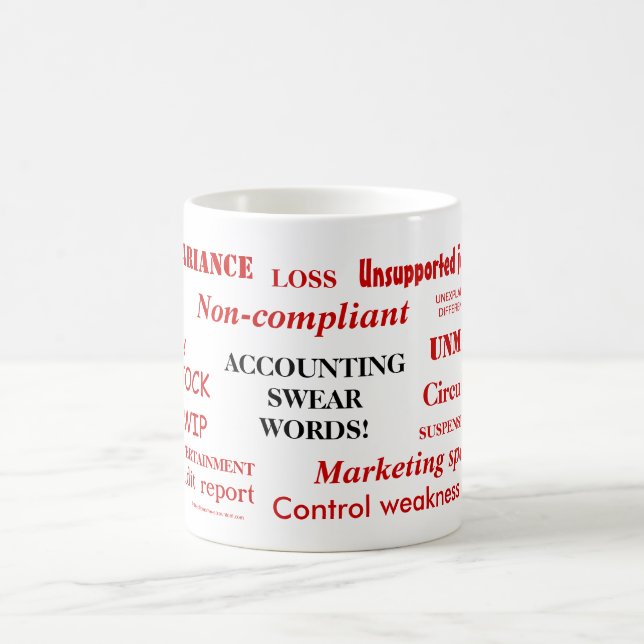 Rechnungswesen Swear Words Funny Accountant Joke G Kaffeetasse (Mittel)