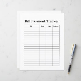 RECHNUNGSZAHLUNG TRACKER FLYER