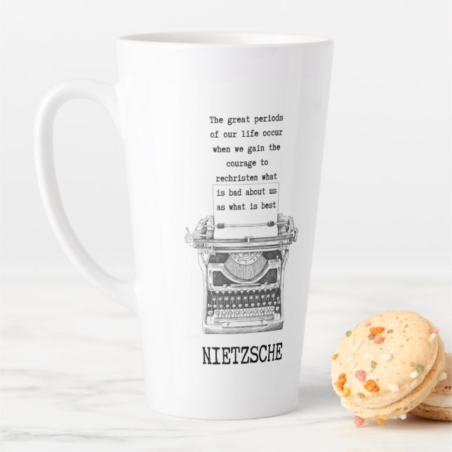 Rechristen, was BAD als BEST-Zitat Nietzsche Milchtasse (Beispiel)