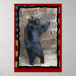 Recht auf BEAR-Waffen Poster
