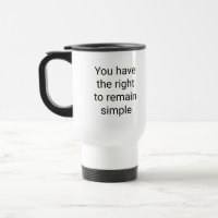 Recht auf einfache Reise/Tasse des Pendelverkehrs