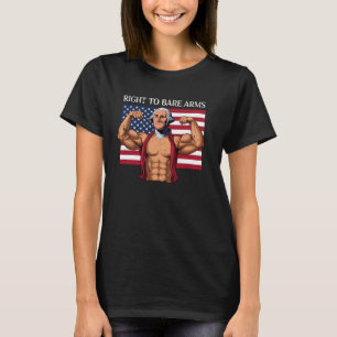 Recht auf freie Arme George Washington Bodybuilder T-Shirt