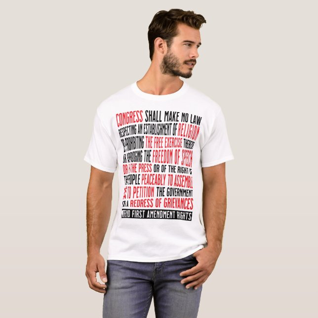 Recht auf freie Meinungsäußerung T-Shirt (Vorne ganz)