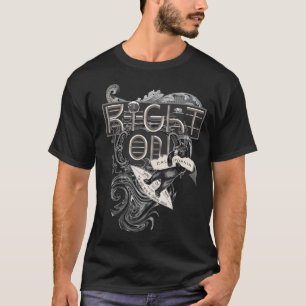 Recht auf psychedelischen Surfer Typografy-T - Shi T-Shirt